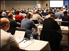 WAI International Technical Conference A room full during a speaker conference.